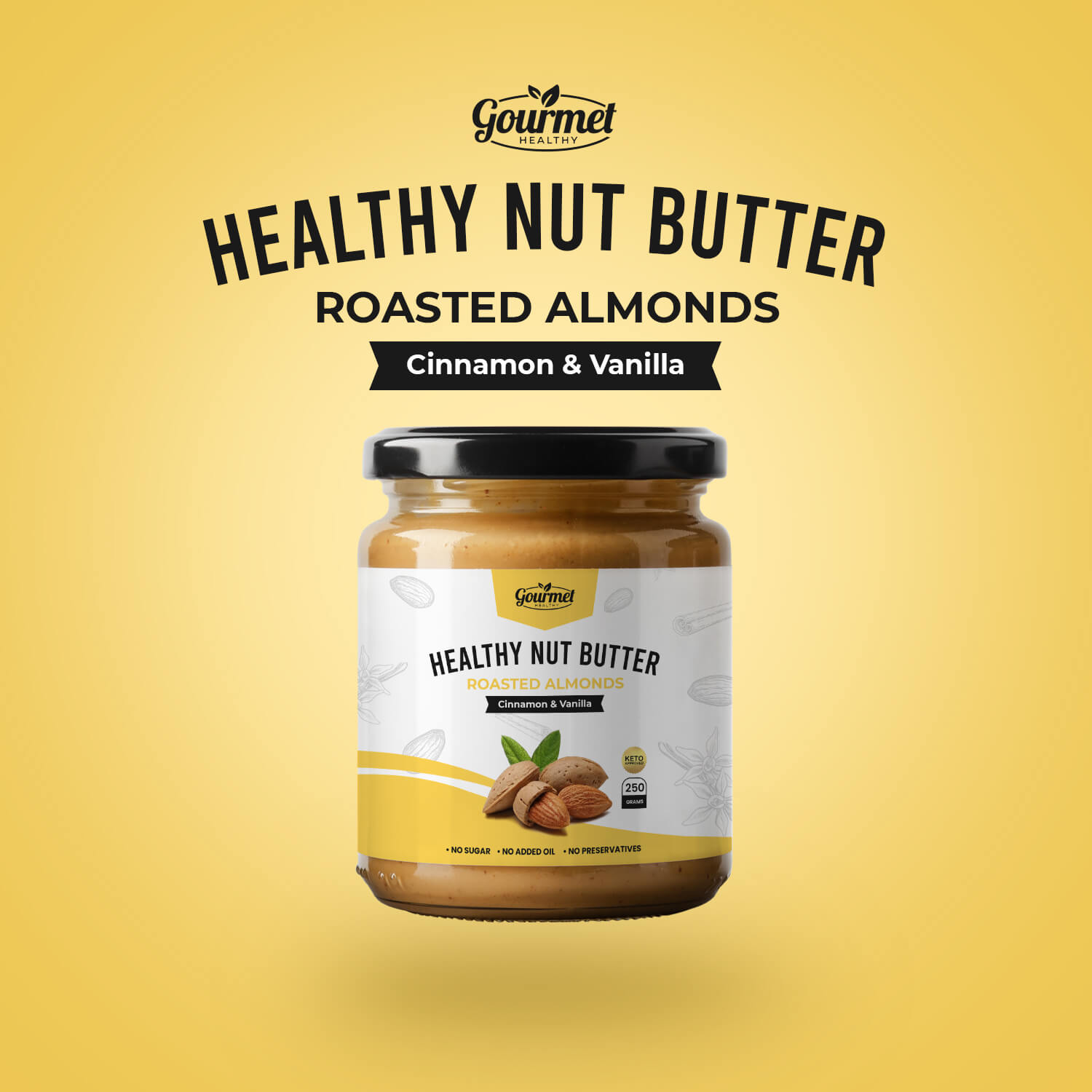 Gourmet Healthy Roasted Almond Butter Gourmet Healthy Nut Butter