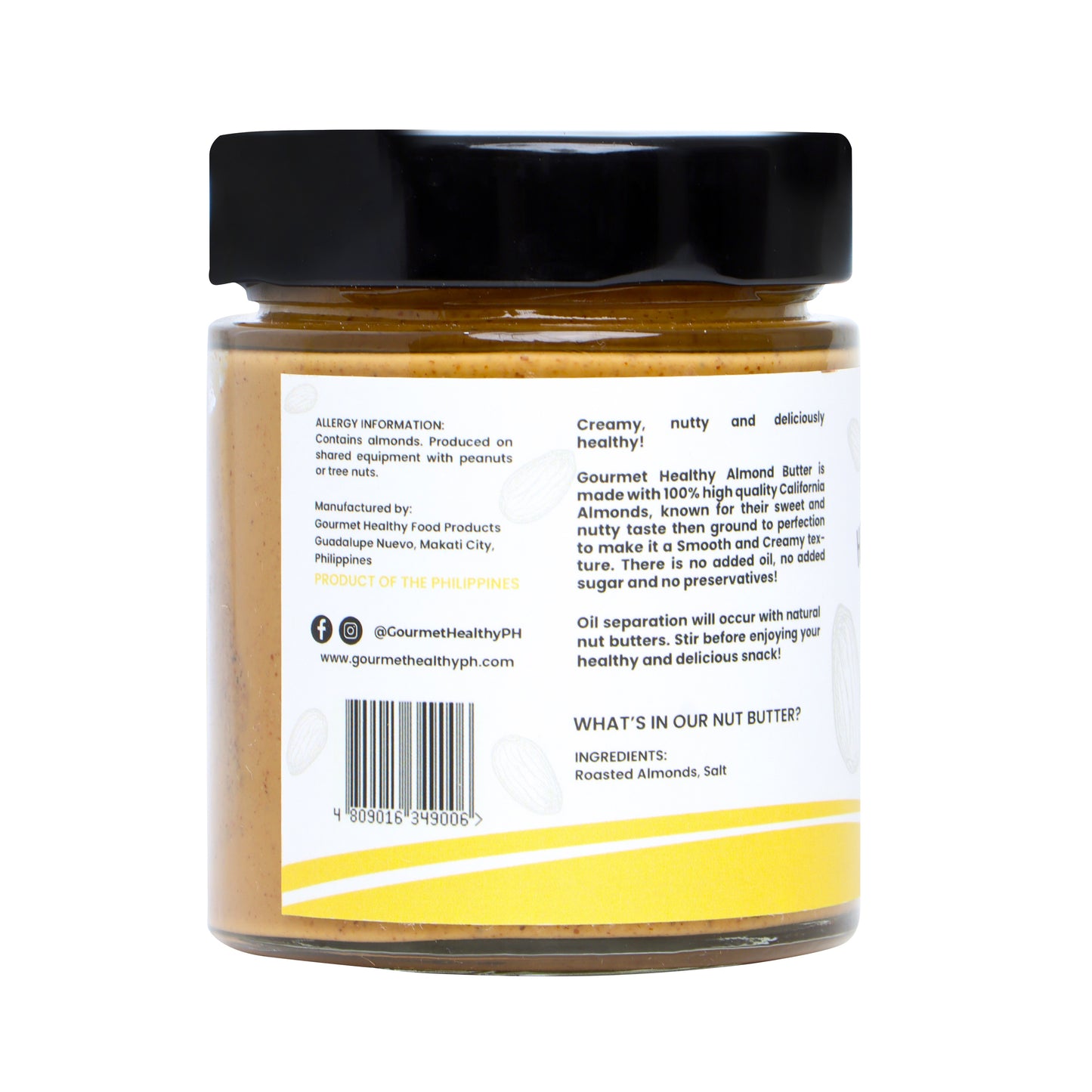 Healthy Almond Butter - Smooth & Creamy