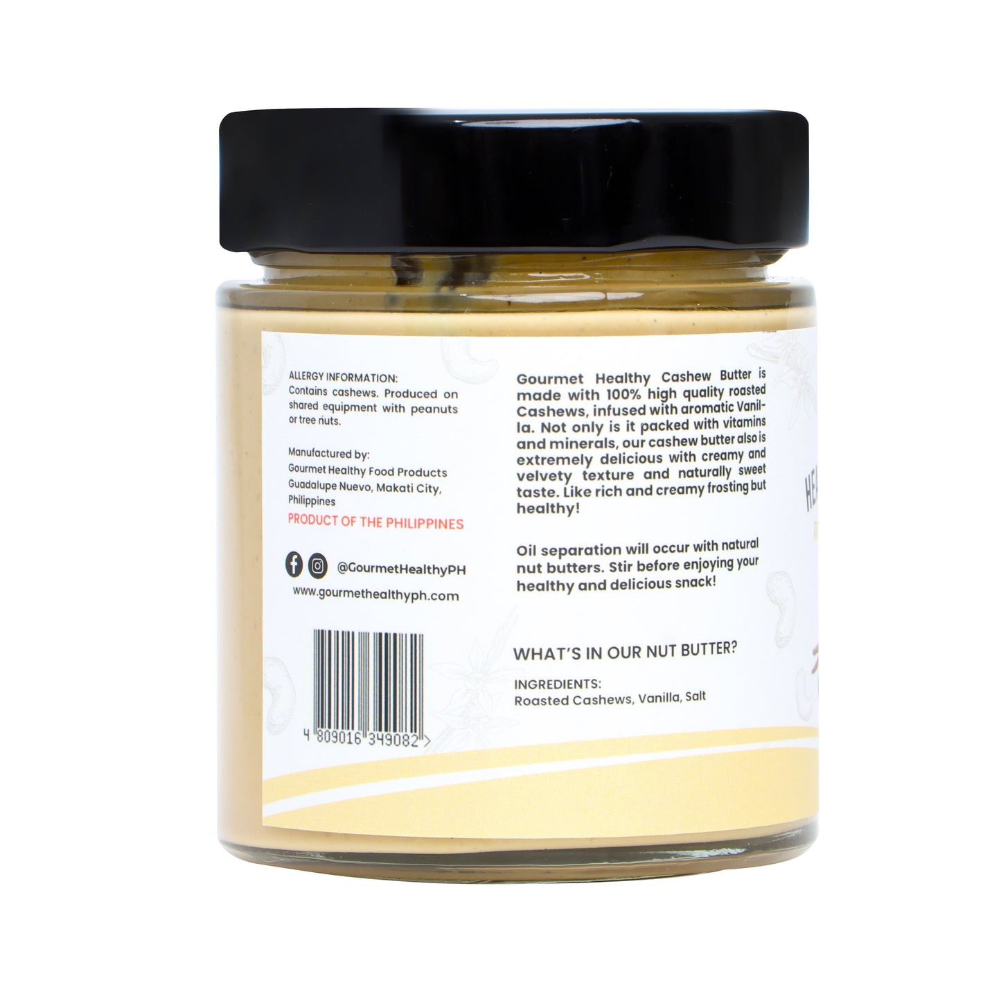 Healthy Cashew Butter with Vanilla