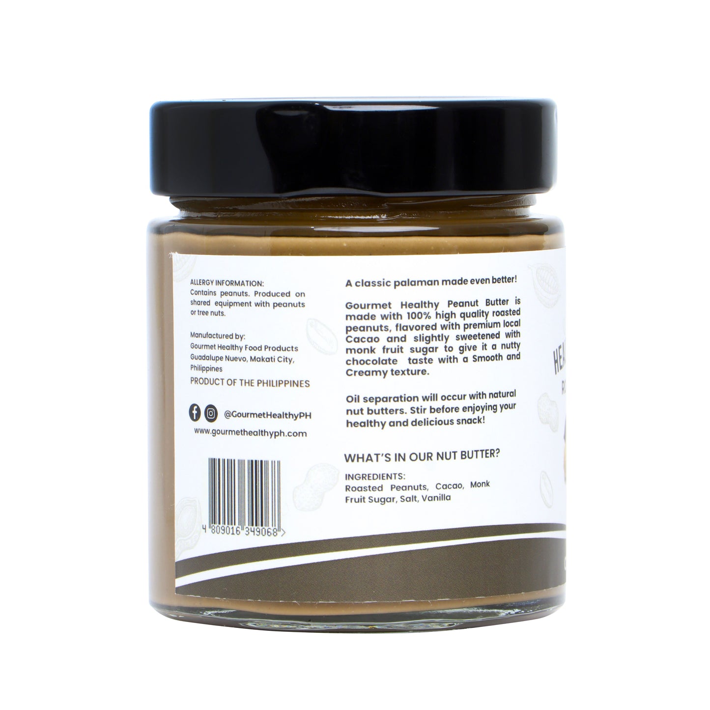 Gourmet Healthy Peanut Butter with Cacao
