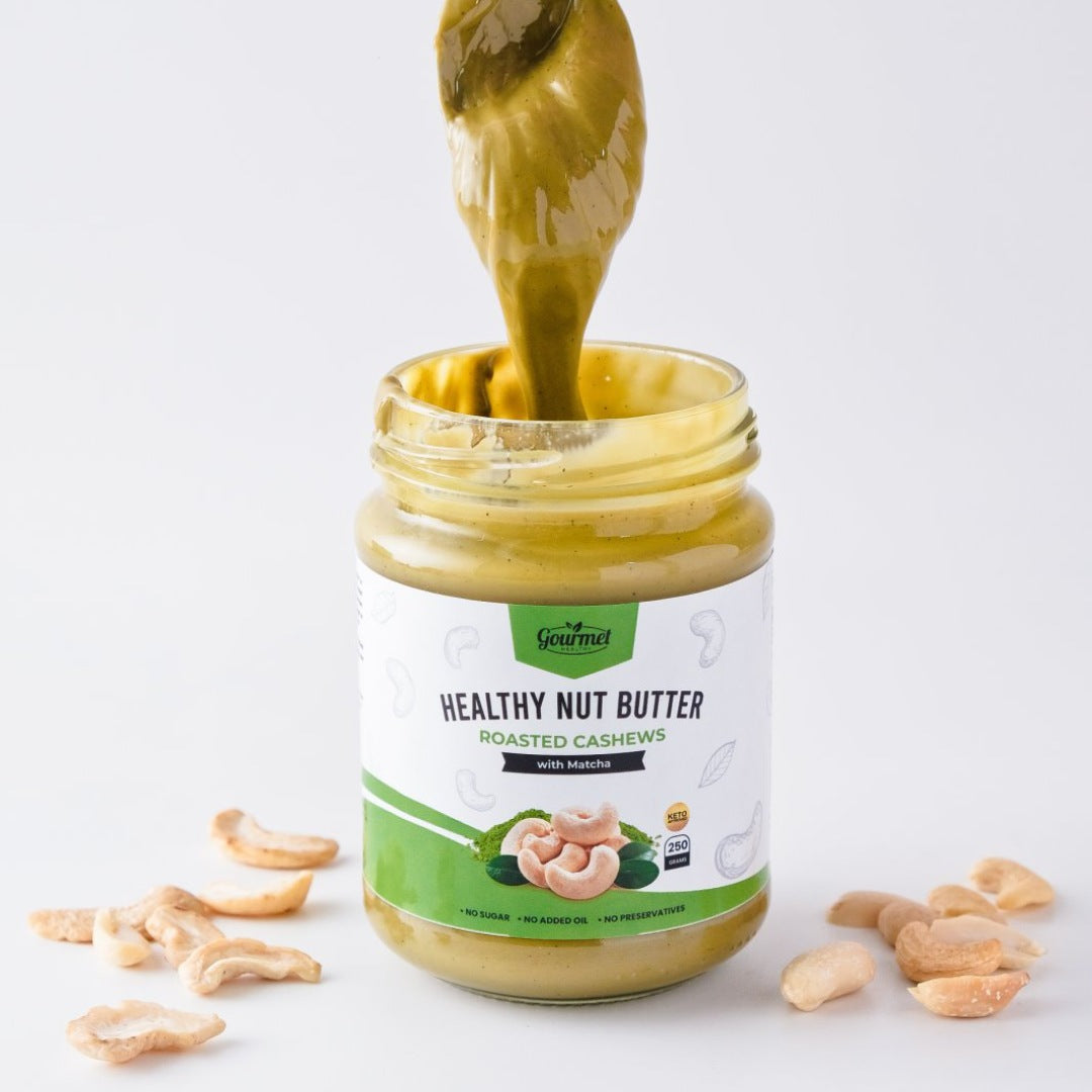 Healthy Cashew Butter with Matcha