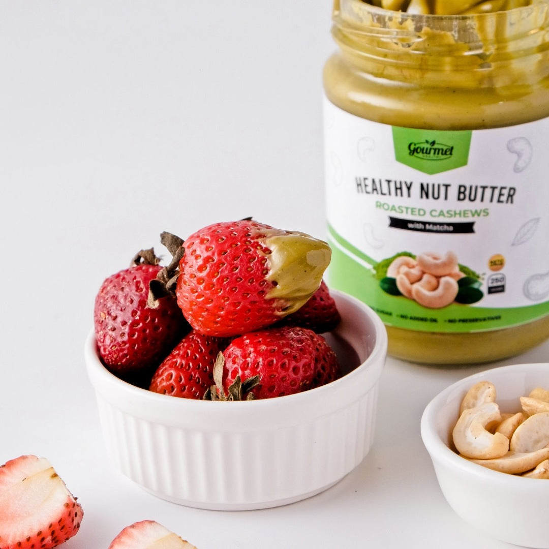 Healthy Cashew Butter with Matcha