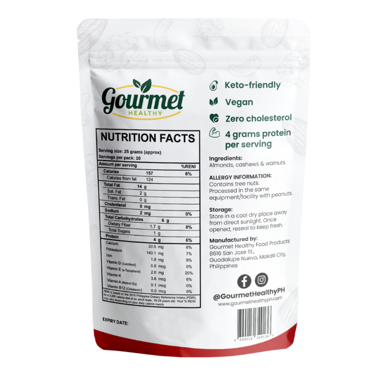 Gourmet Healthy Premium Mixed Nuts - 250g