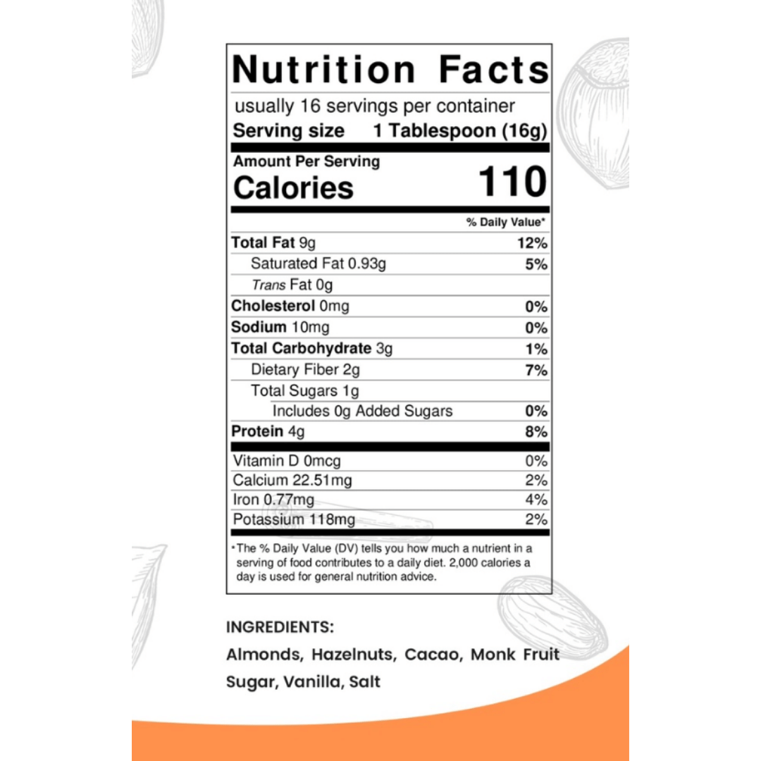 Healthy Almond Hazelnut with Cacao