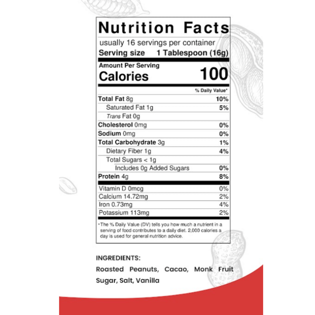 Healthy Peanut Butter - Chunky Cacao