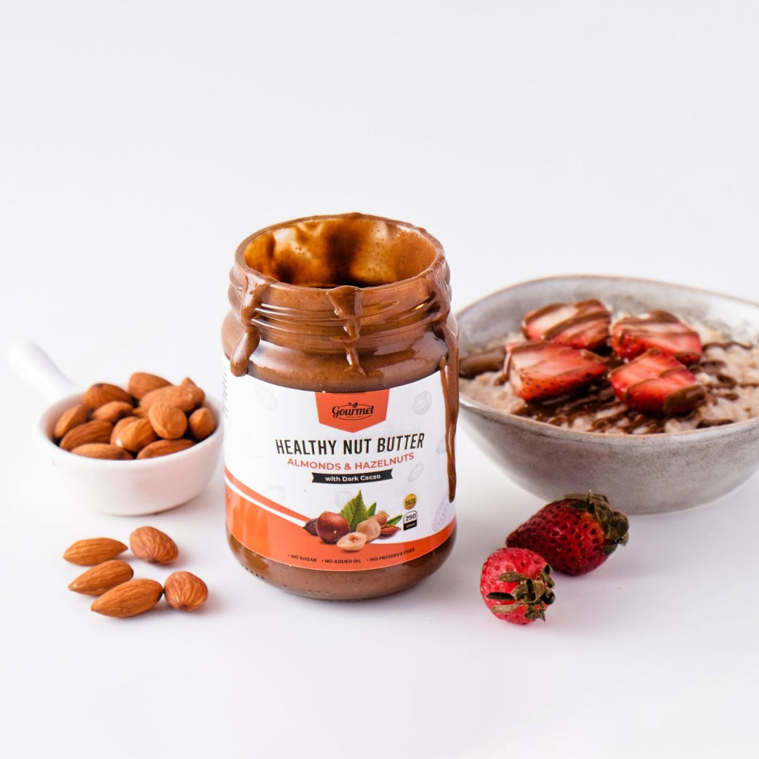 Healthy Almond Hazelnut with Cacao Gourmet Healthy Nut Butter