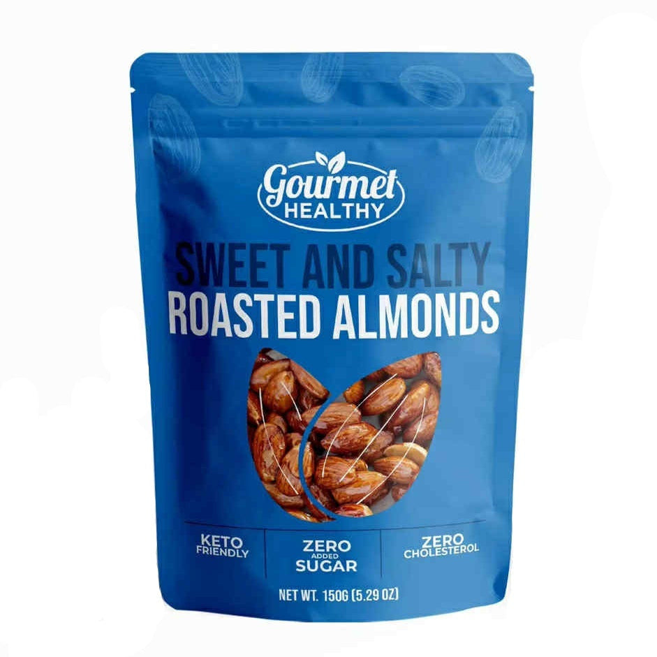 Gourmet Healthy Sweet and Salty Roasted Almonds - 150g